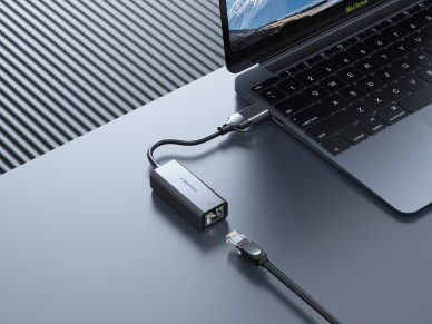 Techancy USB-A/USB-C to RJ-45 Ethernet Adapter MG1425, Compatible with Mac OS, iOS, Windows Systems,