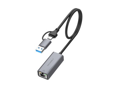 Techancy USB-A/USB-C to RJ-45 Ethernet Adapter MG1425, Compatible with Mac OS, iOS, Windows Systems,