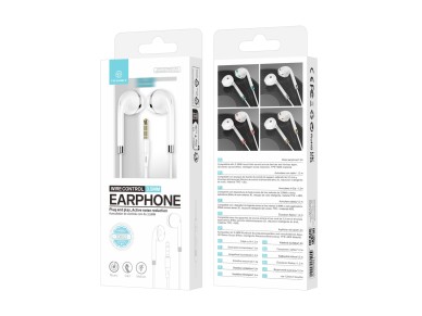 Auriculares con cable Techancy TD8023, conector de 3,5 mm, control intraaural, micrófono HD, ca