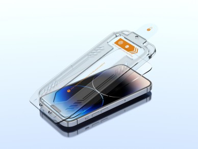 Protector de pantalla de vidrio templado Techancy KS2202, compatible con iPhone 16 Pro Max, incluye 