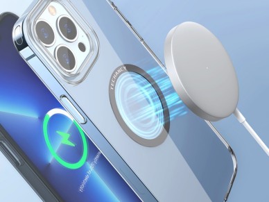 Anillo magnético para teléfono Techancy TI2334, juego de 2, color negro, compatible con ca