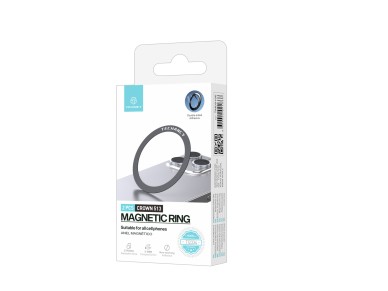 Anillo magnético para teléfono Techancy TI2334, juego de 2, color negro, compatible con ca