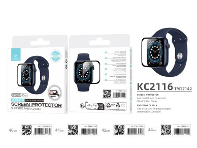 Protector de pantalla Techancy para relojes inteligentes KC2116, compatible con Iwatch-45mm, antiara Protector de pantalla Techancy para relojes inteligentes KC2116, compatible con Iwatch-45mm, antiara