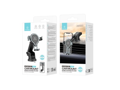 Soporte para teléfono de coche Techancy Ti2231, base con ventosa ajustable, longitud telesc