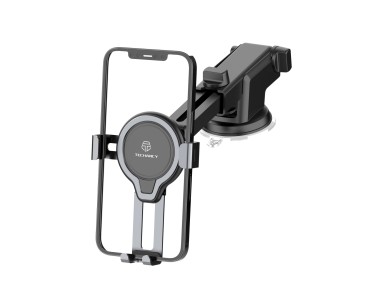 Soporte para teléfono de coche Techancy Ti2231, base con ventosa ajustable, longitud telesc