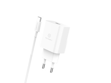 Techancy 33W Charger TA2814 with 1m USB-C to Type-C Cable/60W PD Fast Charging White