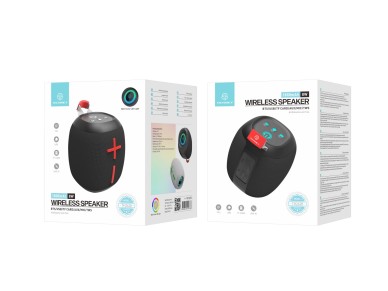 Altavoz Bluetooth inalámbrico Techancy TH2638 versión 5.3, compatible con TWS/TF/AUX, luz 