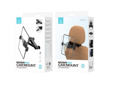 Techancy TI2322 Car Backseat Mount for 4.7-13 Inch Devices 360° Rotation Black