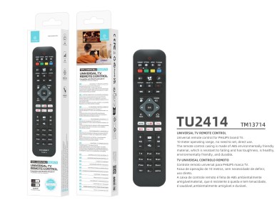 Techancy TV Remote Control TU2414, Compatible with Philips TVs, Automatic Pairing Without Configurat