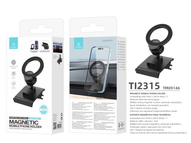 Techancy Magnetic Car Holder With Magsafe Black Ti2315, Compatible With Tesla Model 3/Y (2019-2022)