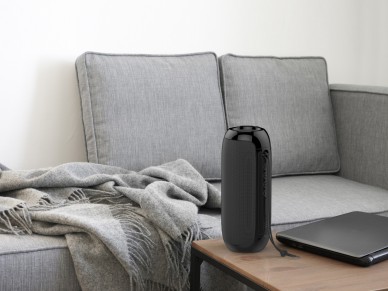 Techancy Bluetooth Audio Black TH2623, 5w*2 Speakers, Built-in Battery, Supports Wireless 5.0/TF/U D