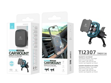Techancy Ti2307 Magnetic Car Phone Holder, 360 Degree Rotation Holder, Car Air Outlet