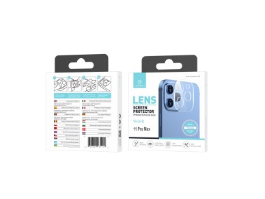 Protector de lente Techancy para iPhone 11Pro Max TO6604, 9H antiarañazos, antihuellas, ultrafi