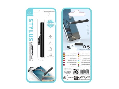 Techancy Mini Stylus Black TZ6297, Precise Sensitivity for Cell Phones and Tablets, with Headphone J