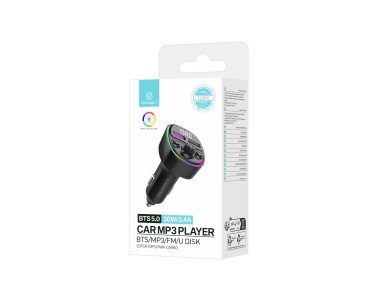 Techancy TE0870 Car FM Transmitter, 30W PD Fast Charging, MP3 Music Playback, 12-24V Input Techancy TE0870 Car FM Transmitter, 30W PD Fast Charging, MP3 Music Playback, 12-24V Input