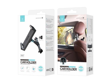 Techancy Universal Tablet Stand TI2289, 360° Rotatable View for 4.7-12.9 Inch Devices, Black