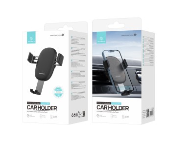 Techancy Gravity Car Mount for Cell Phones 4.5 - 6.7' TI2290, Adjustable Viewing Angle, Black