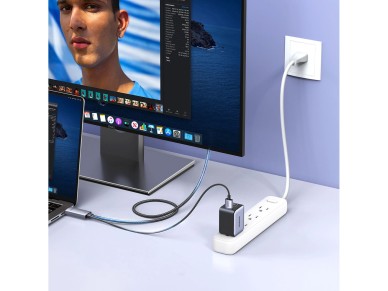 Ugreen HD169 HDMI to DisplayPort Directional Cable, 4K@60Hz, 2m - Gray