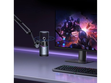 Ugreen CM769 Desktop Microphone with USB-A, RGB LED - Silver