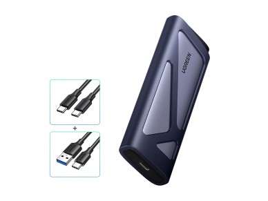 Ugreen CM767 M.2 NVMe/SATA SSD Disk Case - Silver