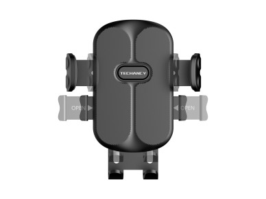 Techancy Car Phone Holder TI2341 One-Hand Operation Compatible with 4.5-7.2 in Black