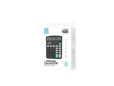 Techancy Desktop Calculator MK1167 12 Digits Dual Energy Function GT/MU ABS TM25002 Black