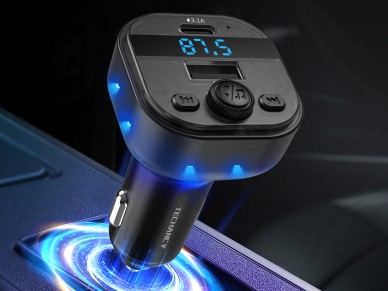 Reproductor MP3 para coche Techancy TE0873, doble puerto USB 3.1A, FM, disco U, tarjeta TF, compatib