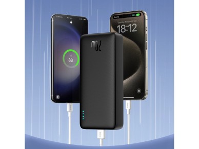 Banco de energía Baseus Airpow de 20 W y 20 000 mAh con cable Baseus Simple Series USB-A-U