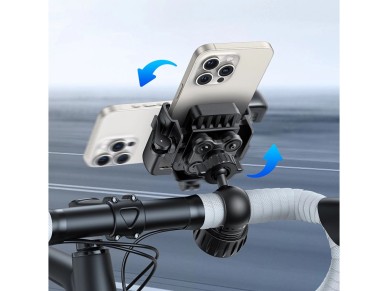 Baseus GoTrip Phone Holder for Bike, Scooter, Moped - Black