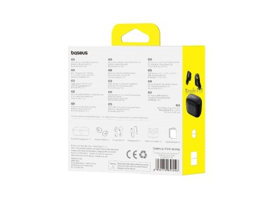 Auriculares inalámbricos Baseus Bowie E18 TWS ENC IPX4 - Negros