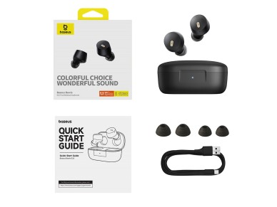 Auriculares inalámbricos Baseus Bowie E18 TWS ENC IPX4 - Negros