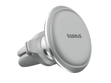 Baseus car holder magnetic with cable clip silver new2 air vent