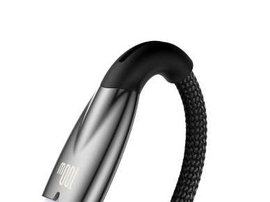 Cabo Baseus Glimmer USB - USB-C 2,0m preto 100W