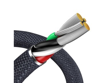 Cable Baseus Crystal Shine USB-Lightning 2,0 m 2,4 A negro