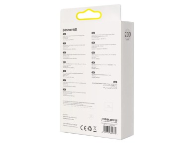 Cable Baseus Crystal Shine USB-Lightning 2,0 m 2,4 A negro