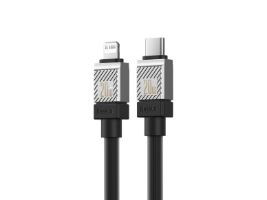 Cabo Baseus CoolPlay USB-C - Lightning 1m 20W preto