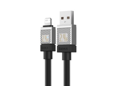 Cable Baseus CoolPlay USB-Lightning 2m 2,4A negro