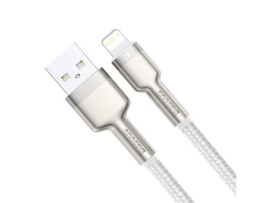 Cable Baseus Cafule Metal USB-Lightning 1,0 m 2,4A blanco