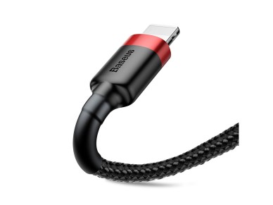 Cable Baseus Cafule USB-Lightning 0,5m 2,4A rojo-negro