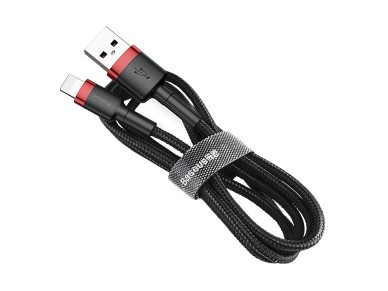 Cable Baseus Cafule USB-Lightning 0,5m 2,4A rojo-negro
