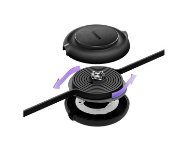 Baseus cable Bright Mirror 2 3w1 USB - micro USB + Lightning + USB-C 1,1m 3,5A black retractable