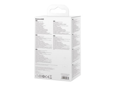 Baseus wall charger GaN3 Pro PD 65W 2x USB-C 2x USB black + USB-C - USB-C cable