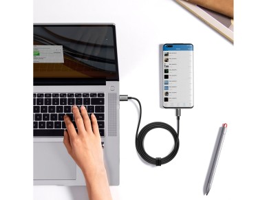 Cabo Baseus Superior USB - USB-C cluster 2,0m preto 100W