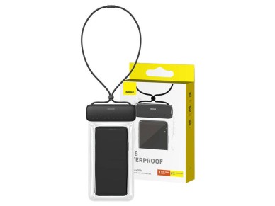 Baseus AquaGlide Waterproof Phone Pouch with Slide Lock Cluster Black