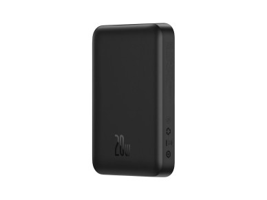 Banco de energía magnético Mini Baseus de 20 W y 10 000 mAh, color negro