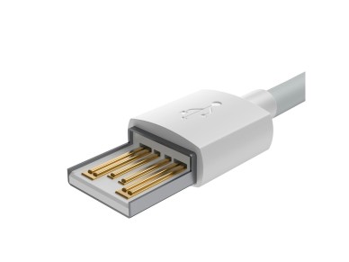 Cable Baseus Simple Wisdom USB-Lightning 1,5 m 2,4A blanco 2 uds