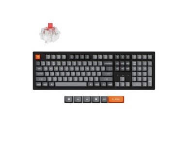 Keychron K10 Max RGB Red Switch Wireless Keyboard (Black) [K10M-B1].