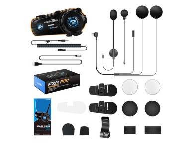 Fodsports FX8 Pro motorcycle intercom (black)