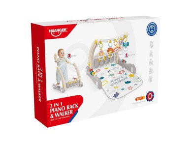 Interactive educational 2-in-1 walker + piano Huanger HE0621
