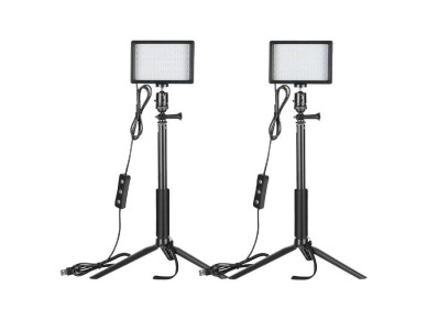 Kit Neewer ZC-10S duas lmpadas LED + filtros + trips